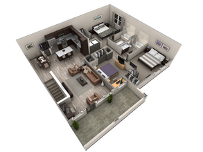 3 BR Grand Overlook 2065 floor plan